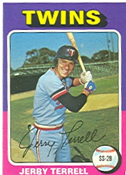 1975 Topps Baseball Cards      654     Jerry Terrell